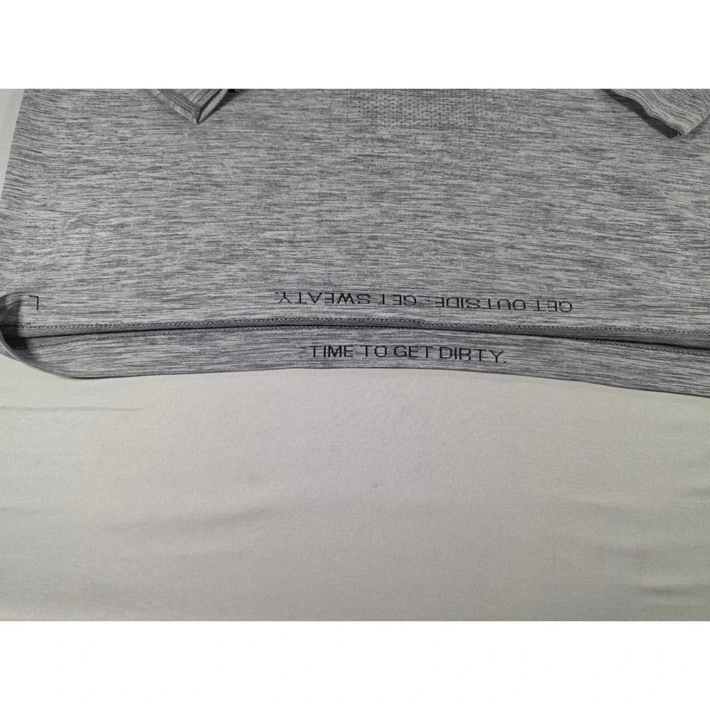 Lululemon Metal Vent Tech Long Sleeve Shirt Mens Large Gray Space Dye Workout